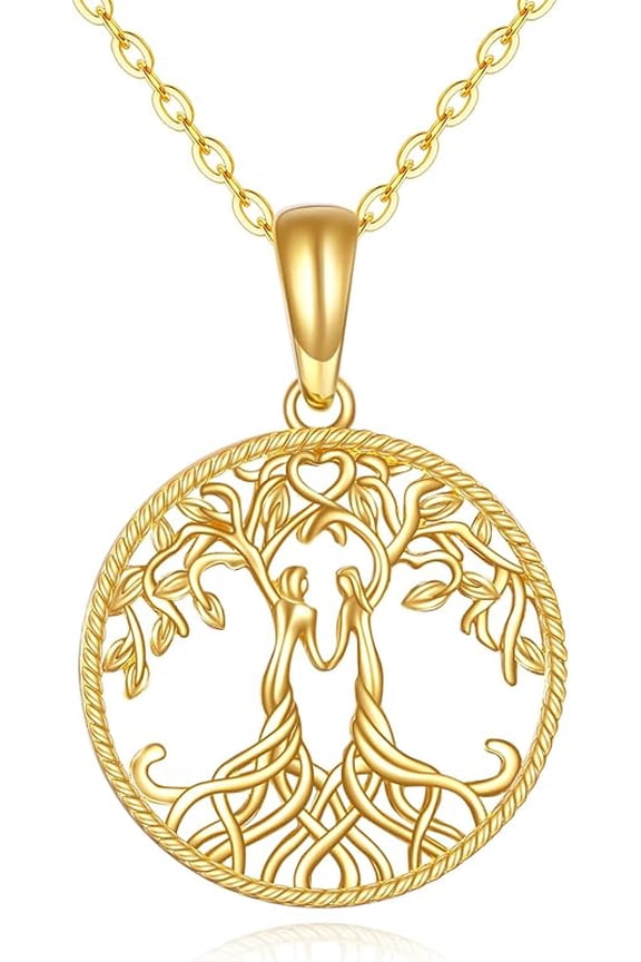 14k Gold Sisters Necklace - Sister Gifts for Birthday, Christmas, Daughter or Best Friend