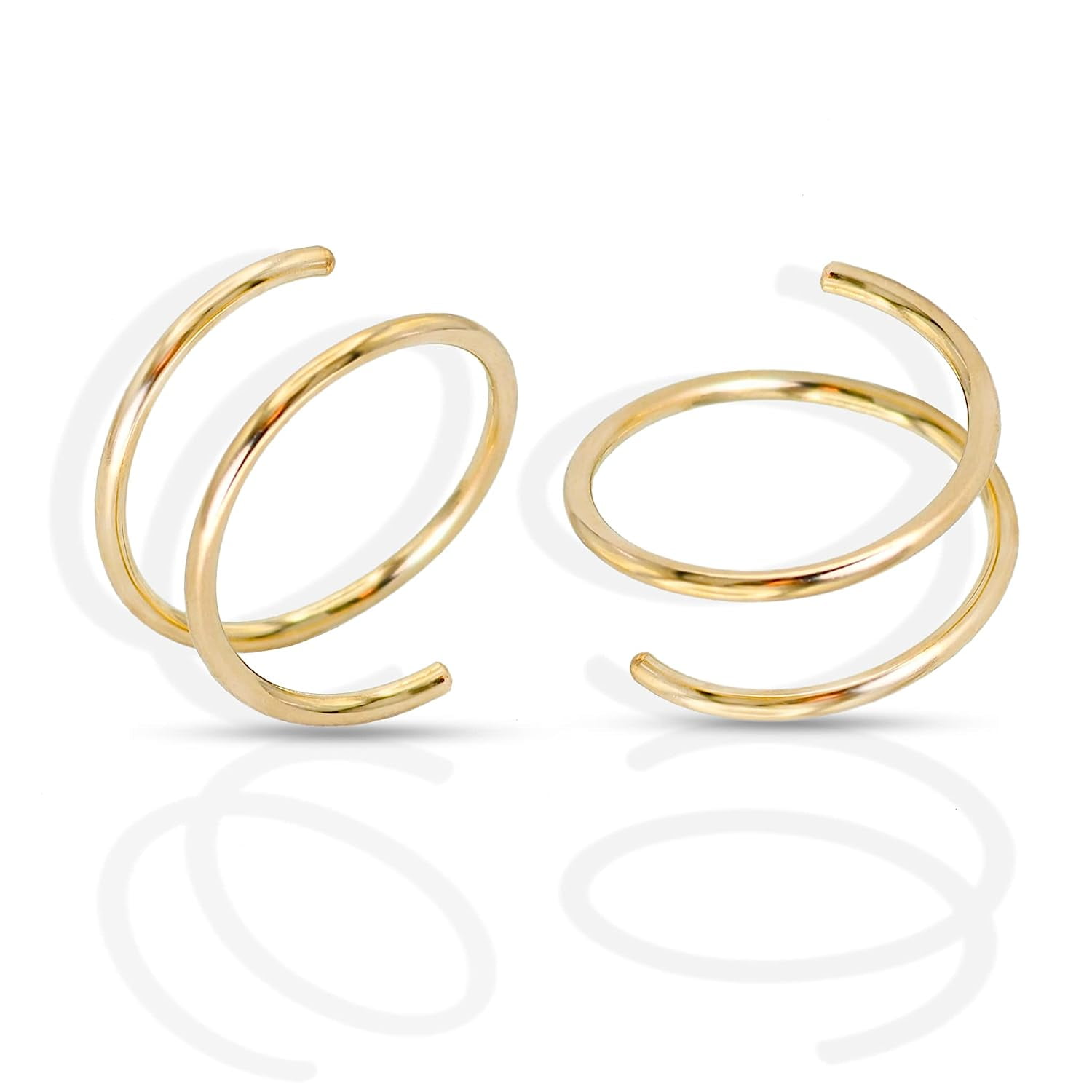 Single Dual Ring Earring
