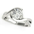 thumbnail image 1 of 14k Gold Split Band Round Bypass Diamond Engmt Ring 1 1/8 cttw SZ 4, 1 of 2