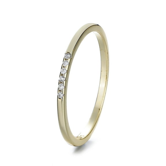 14K Gold Plated over Sterling Silver Stackable Band Rings with crystals from Swarovski
