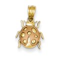 thumbnail image 1 of 14k Gold Two-tone Two Tone Ladybug Pendant Charm, 1 of 3