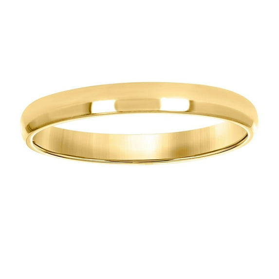 14k Gold Unisex Dome Polished Comfort-fit 3mm Size -11 Wedding Engagement Band Ring Engagement Ring for Women and Men