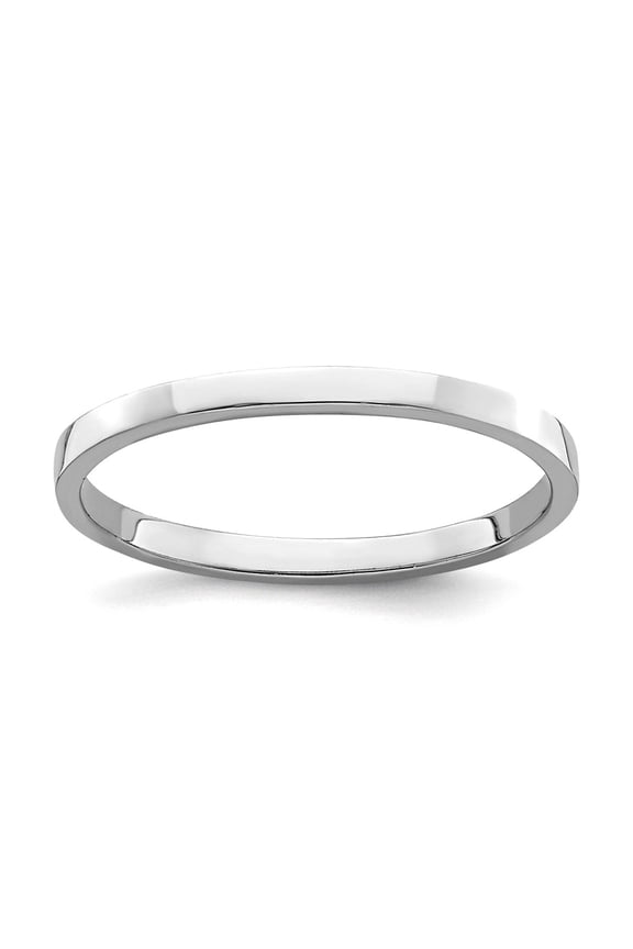 14k Gold White toe ring High Polish [size 3] toe ring for Women - .6 Grams