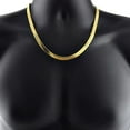 thumbnail image 1 of 14K Yellow Gold-Filled Herringbone Chain Necklace – 20" Sleek Flat Design, 1 of 2