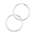 thumbnail image 1 of 14k Goldw1.5mm Round Tube Polished Endless Hoop Earrings 25mm Hoop Earring for Women - .9 Grams, 1 of 2