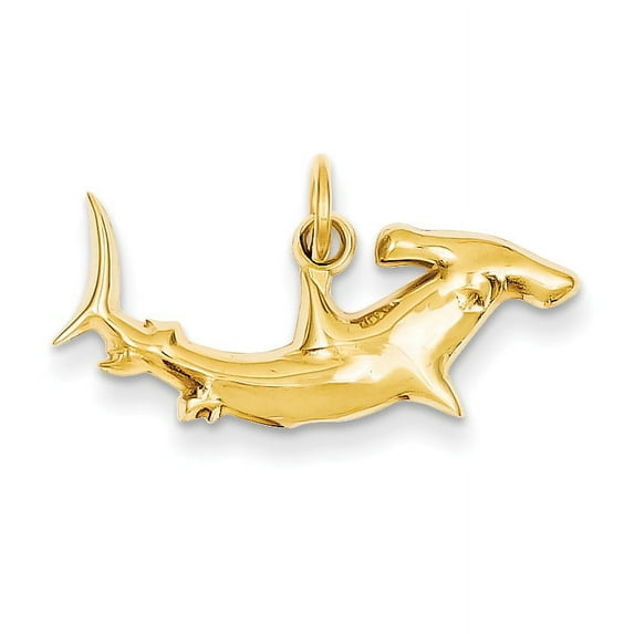 14k Hammerhead Shark Charm