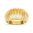 thumbnail image 1 of 14k High Polished Ribbed Dome Ring, 1 of 2