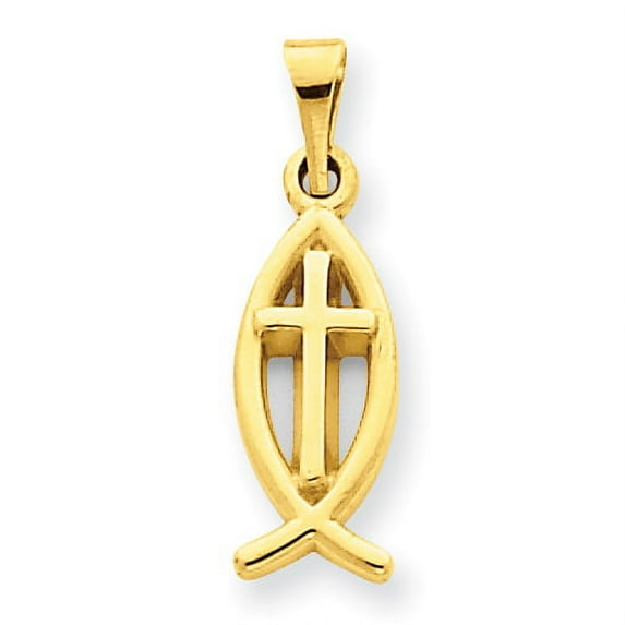 14k Ichthus Fish Charm