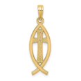 thumbnail image 1 of 14k Ichthus Fish Pendant, 1 of 2