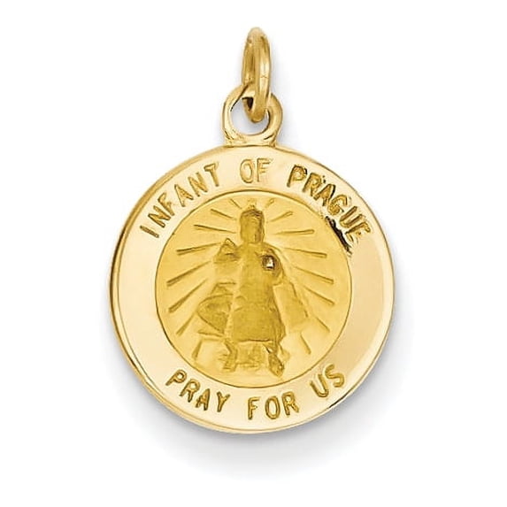 14k Infant of Prague Medal Charm