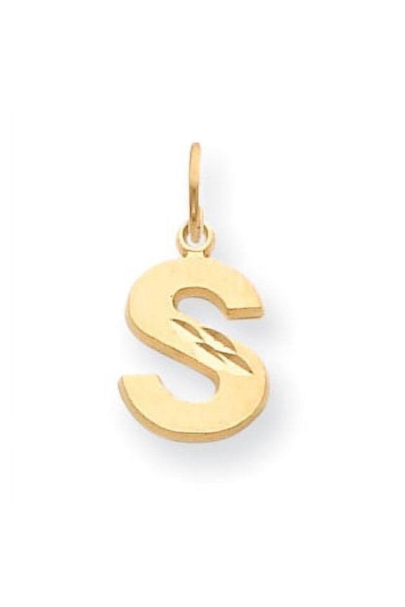14k Initial S Charm