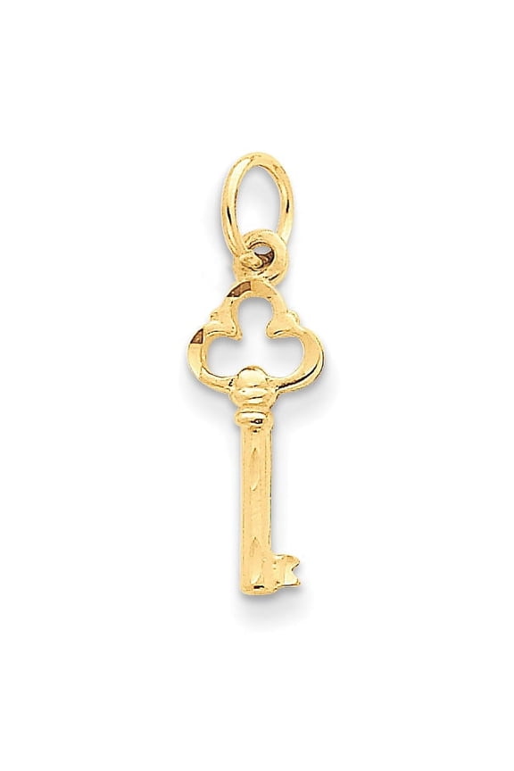 Key Bracelet Charms 14k, Gold (Elegant Gift Box)