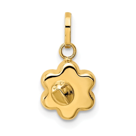 G & W 14k Ladybug on a Flower Charm