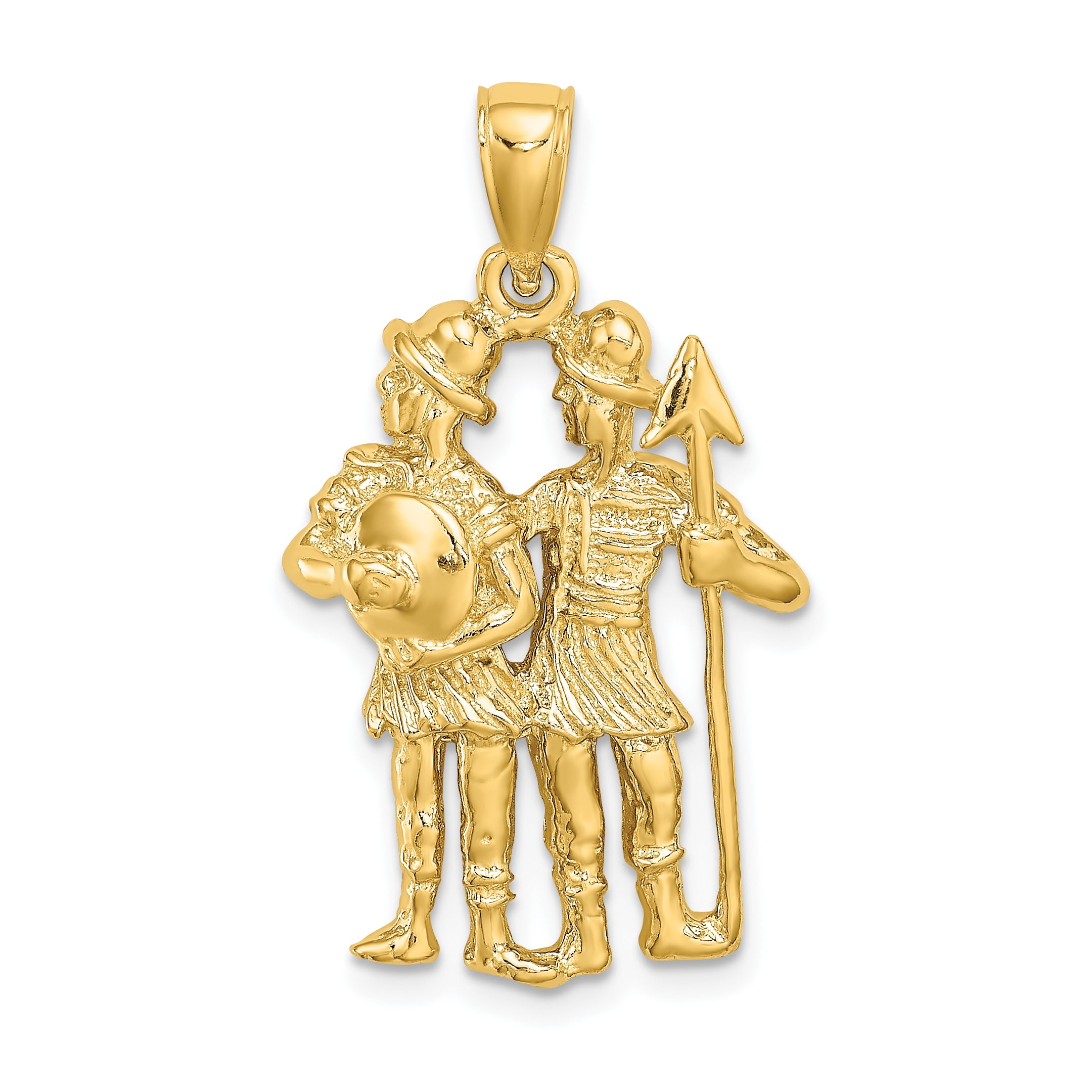 KAZI LUXURY 14k Large Gemini Zodiac Charm