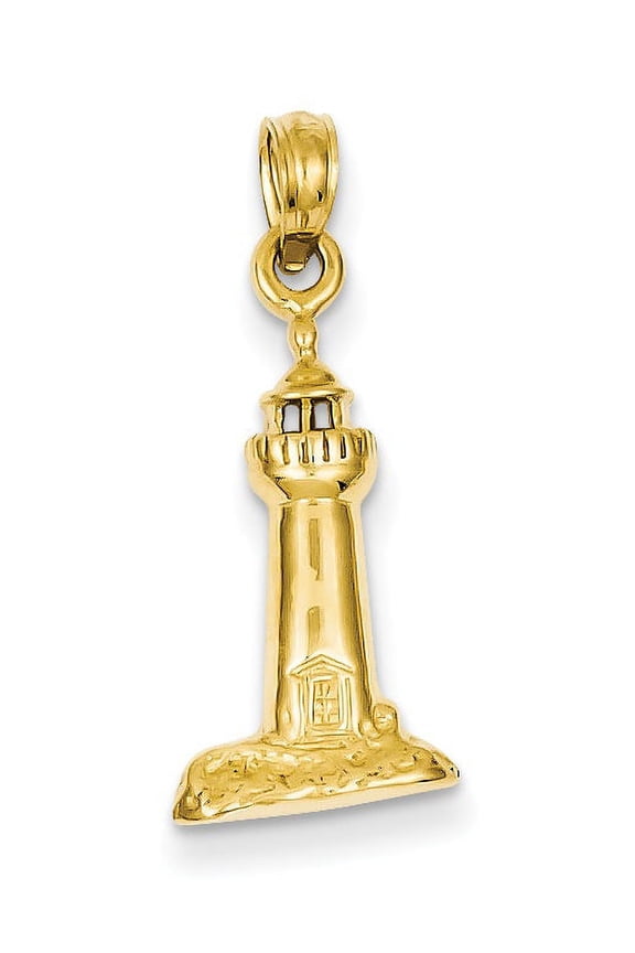 14k Lighthouse Pendant