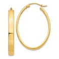 thumbnail image 1 of 14k Lightweight Oval Hoop Earrings in 14k Yellow Gold, 1 of 3