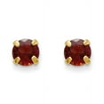 thumbnail image 1 of 14k Madi K 3mm Garnet Earrings 14k Yellow Gold Earrings, 1 of 1