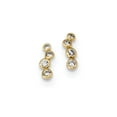 thumbnail image 1 of 14k Madi K 4-CZ Bezel Set Post Earrings in 14k Yellow Gold, 1 of 2