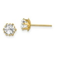 thumbnail image 1 of 14k Madi K 5mm CZ Birthatone (Apr) Earrings QSE174, 1 of 4
