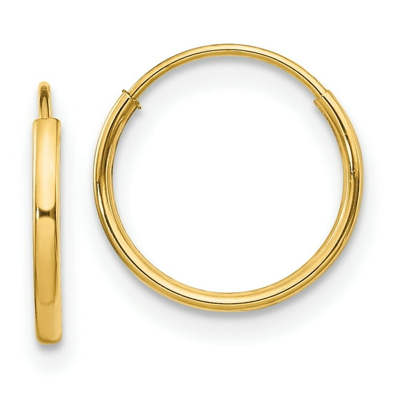 14k Madi K Endless Hoop Earrings 14k Yellow Gold Earrings