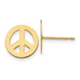 thumbnail image 1 of 14k Madi K Peace Sign Post Earrings, 1 of 3