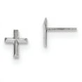 thumbnail image 1 of Madi K 14k  White Gold Polished Cross Post Earrings, 1 of 3
