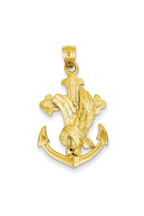 14k Mariners Cross with Eagle Pendant