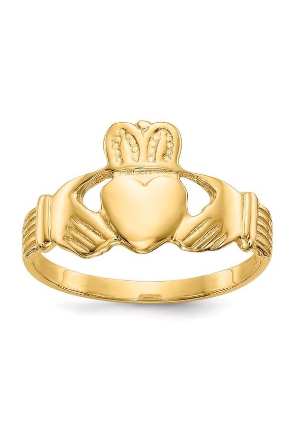 14k Men's Claddaugh Ring