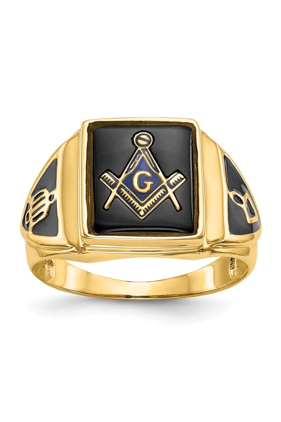 14k Men's Masonic Ring