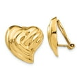 thumbnail image 1 of 14k Non-pierced Heart Earrings, 1 of 3