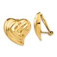 thumbnail image 1 of 14k Non-pierced Heart Earrings, 1 of 2