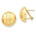 thumbnail image 1 of 14k Omega Post Earrings 14k Yellow Gold Earrings, 1 of 1