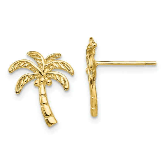 14k Palm Tree Post Earrings TM774