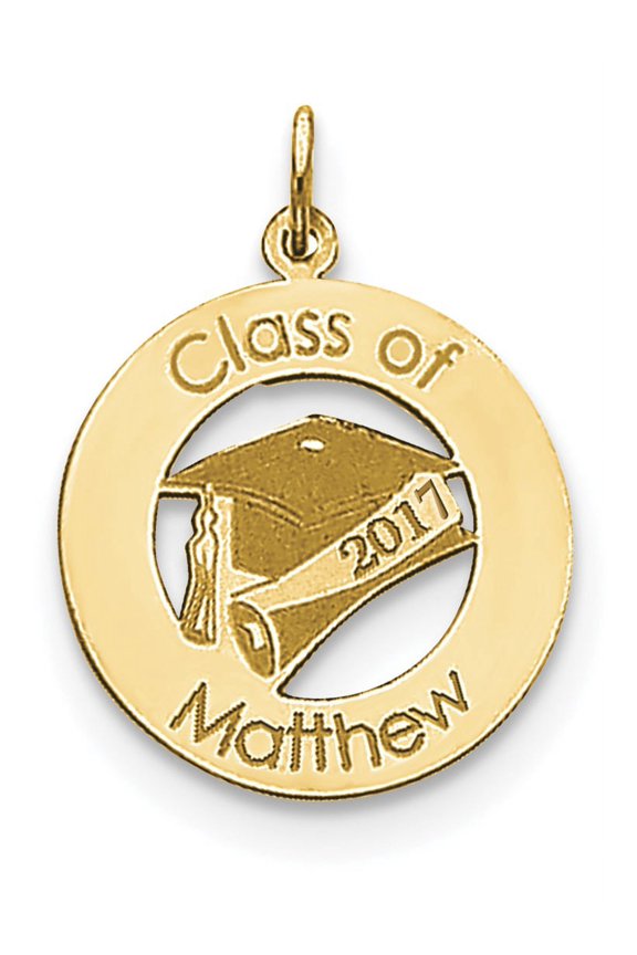 14k Personalized Graduation Charm XNA360Y