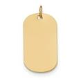 thumbnail image 1 of 14k Plain .013 Gauge Engraveable Dog Tag Disc Charm, 1 of 1