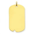 thumbnail image 1 of 14k Plain .018 Gauge Engravable Dog Tag with Notch Disc Charm, 1 of 1