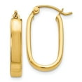 thumbnail image 1 of 14k Polished 3.5mm Oval Hoop Earrings in 14k Yellow Gold, 1 of 3