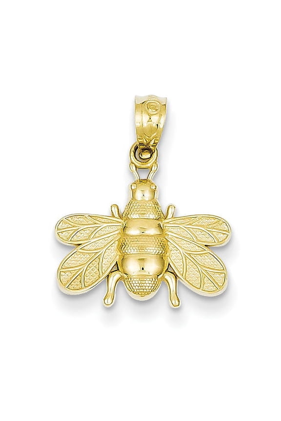 14k Polished Bee Pendant