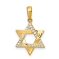 thumbnail image 1 of 14k Polished CZ Star of David Pendant in 14k Yellow Gold, 1 of 3