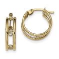 thumbnail image 1 of 14k Polished Circles Between Double Hoops YE1786, 1 of 2