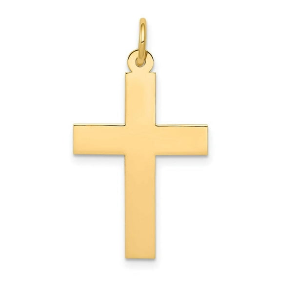 14k Polished Cross Pendant