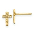 thumbnail image 1 of 14k Polished Cross Post Earrings, 1 of 3