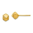 thumbnail image 1 of 14k Solid Yellow Gold Polished Geometric Ball Post Earrings 5.6x5.6mm Wide Ball Earring for Women, 1 of 2