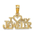 thumbnail image 1 of 14k Polished Gold I Love Heart My Jeweler Pendant Necklace 8.7x18.2mm Wide 0.55mm Thick Pendant for Women, 1 of 2