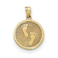thumbnail image 1 of 14k Polished Reversible Have Faith/Footprints Pendant, 1 of 1