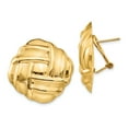 thumbnail image 1 of 14k Polished & Satin Omega Back Post Earrings, 1 of 1