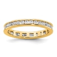thumbnail image 1 of 14k Polished Size 4 Channel-set 1/2 carat Diamond Complete Eternity Band, 1 of 5