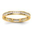 thumbnail image 1 of 14k Polished Size 7.5 Channel-set 1/2 carat Diamond Complete Eternity Band, 1 of 6