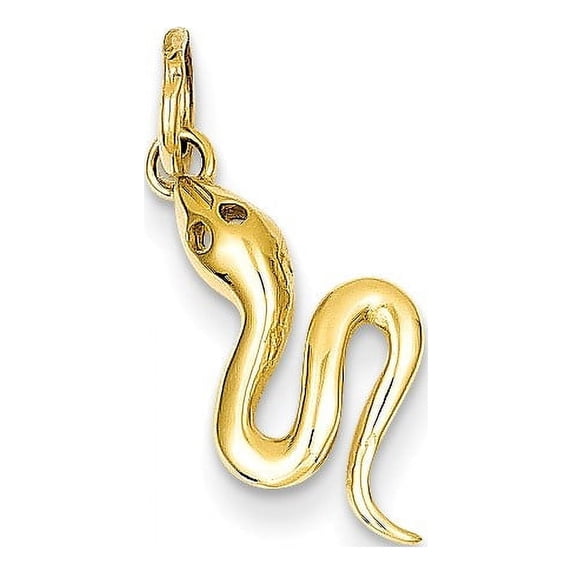 14k Polished Snake Charm