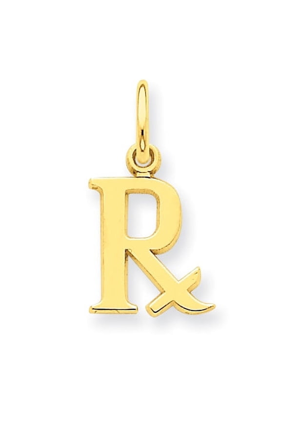14k Prescription Symbol RX Charm